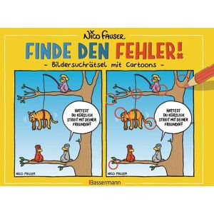 Bassermann Finde den Fehler - Bildersuchrätsel mit Cartoons Bassermann Finde den Fehler - Bildersuchrätsel mit Cartoons