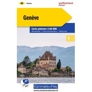 Kümmerly+Frey KuF Schweiz Wanderkarte 21 Genève Kümmerly+Frey KuF Schweiz Wanderkarte 21 Genève