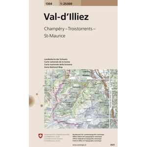 Swisstopo 1 : 25 000 Val-d`Illiez Swisstopo 1 : 25 000 Val-d`Illiez