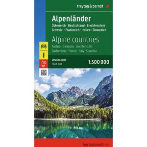 KOMPASS freytag und berndt Freytag & berndt Straßenkarte Alpenländer, Österreich - Deutschland - Schweiz - Frankreich - Italien - Slowenien 1:500.000 KOMPASS freytag und berndt Freytag & berndt Straßenkarte Alpenländer, Österreich - Deutschland - Schweiz - Frankreich - Italien - Slowenien 1:500.000