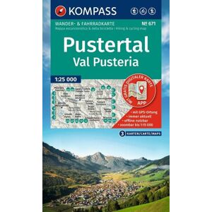 Kompass-Karten KOMPASS Wanderkarten-Set 671 Pustertal / Val Pusteria (3 Karten) 1:25.000 Kompass-Karten KOMPASS Wanderkarten-Set 671 Pustertal / Val Pusteria (3 Karten) 1:25.000