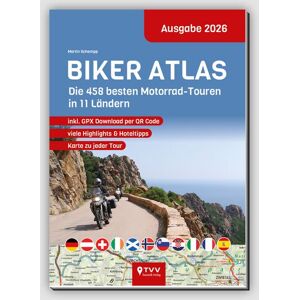 TVV Touristik-Verlag GmbH Biker Atlas 2026 TVV Touristik-Verlag GmbH Biker Atlas 2026
