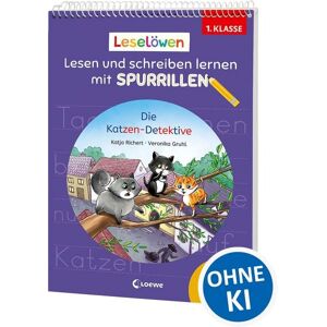 Loewe Leselöwen - Lesen und schreiben lernen mit Spurrillen - Die Katzen-Detektive Loewe Leselöwen - Lesen und schreiben lernen mit Spurrillen - Die Katzen-Detektive