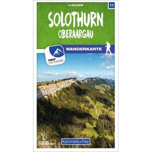 Kümmerly+Frey Solothurn 11 Wanderkarte 1:40 000 matt laminiert Kümmerly+Frey Solothurn 11 Wanderkarte 1:40 000 matt laminiert