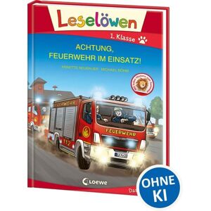 Loewe Leselöwen 1. Klasse - Achtung, Feuerwehr im Einsatz! (Großbuchstabenausgabe) Loewe Leselöwen 1. Klasse - Achtung, Feuerwehr im Einsatz! (Großbuchstabenausgabe)