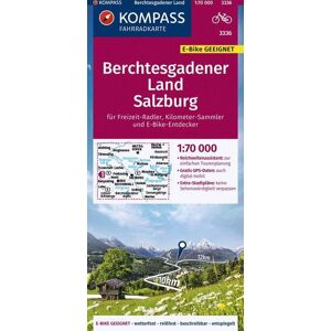 Kompass-Karten KOMPASS Fahrradkarte 3336 Berchtesgadener Land, Salzburg 1:70.000 Kompass-Karten KOMPASS Fahrradkarte 3336 Berchtesgadener Land, Salzburg 1:70.000