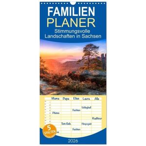 Familienplaner 2026 - Stimmungsvolle Landschaften in Sachsen mit 5 Spalten (Wandkalender, 21 x 45 cm) CALVENDO Familienplaner 2026 - Stimmungsvolle Landschaften in Sachsen mit 5 Spalten (Wandkalender, 21 x 45 cm) CALVENDO