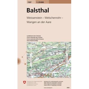 Swisstopo 1 : 25 000 Balsthal Swisstopo 1 : 25 000 Balsthal