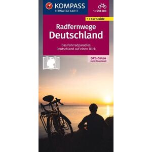 Kompass-Karten KOMPASS Radfernwegekarte Radfernwege Deutschland 1:550.000 Kompass-Karten KOMPASS Radfernwegekarte Radfernwege Deutschland 1:550.000