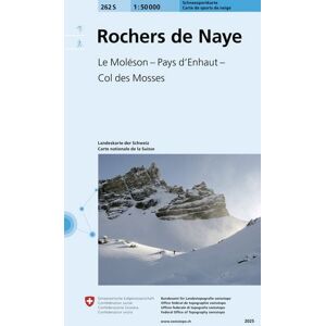 Swisstopo 262S Rochers de Naye Schneesportkarte Swisstopo 262S Rochers de Naye Schneesportkarte