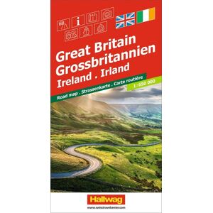 Hallwag Strassenkarte Grossbritannien, Irland 1:650.000 Hallwag Strassenkarte Grossbritannien, Irland 1:650.000