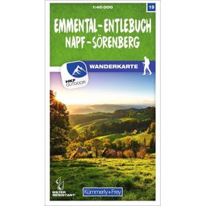 Kümmerly+Frey Emmental - Entlebuch Napf - Sörenberg 19 Wanderkarte Kümmerly+Frey Emmental - Entlebuch Napf - Sörenberg 19 Wanderkarte