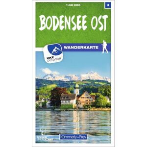 Kümmerly+Frey Bodensee Ost 03 Wanderkarte 1:40 000 matt laminiert Kümmerly+Frey Bodensee Ost 03 Wanderkarte 1:40 000 matt laminiert