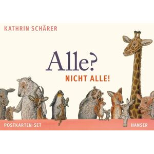 Carl Hanser Alle? Nicht alle! Postkarten-Set Carl Hanser Alle? Nicht alle! Postkarten-Set
