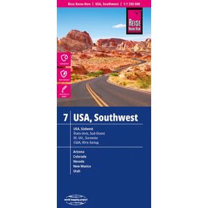 Reise Know-How Verlag Peter Rump GmbH Reise Know-How Landkarte USA 07, Südwest / USA, Southwest (1:1.250.000) Reise Know-How Verlag Peter Rump GmbH Reise Know-How Landkarte USA 07, Südwest / USA, Southwest (1:1.250.000)