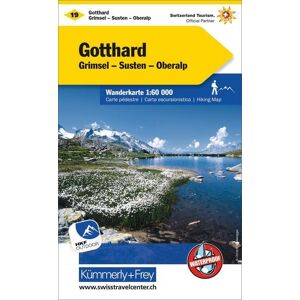 Kümmerly+Frey KuF Schweiz Wanderkarte 19 Gotthard, Grimsel, Susten Kümmerly+Frey KuF Schweiz Wanderkarte 19 Gotthard, Grimsel, Susten