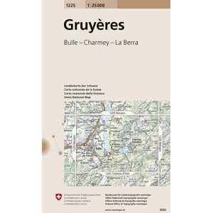 Swisstopo 1 : 25 000 Gruyères Swisstopo 1 : 25 000 Gruyères