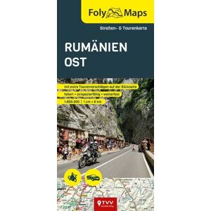 TVV Touristik-Verlag GmbH FolyMap Rumänien Ost TVV Touristik-Verlag GmbH FolyMap Rumänien Ost