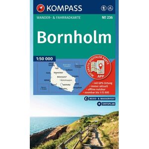 Kompass-Karten KOMPASS Wanderkarte 236 Bornholm 1:50.000 Kompass-Karten KOMPASS Wanderkarte 236 Bornholm 1:50.000