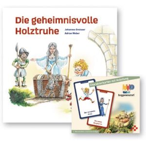 Mosaicstones GmbH | Verlag & Buchhandel Basisset Buch "Die geheimnisvolle Holztruhe" und Charakterkarten Mosaicstones GmbH | Verlag & Buchhandel Basisset Buch "Die geheimnisvolle Holztruhe" und Charakterkarten