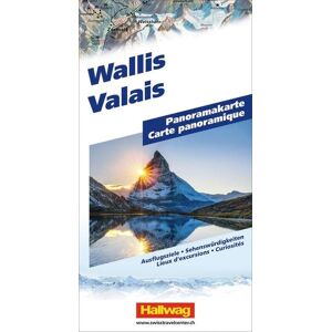 Hallwag Panoramakarte Wallis Panoramakarte Hallwag Panoramakarte Wallis Panoramakarte