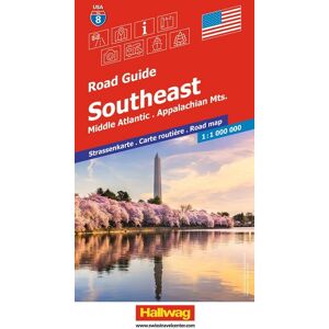 Hallwag Strassenkarte USA, Southeast 1:1 Mio. Hallwag Strassenkarte USA, Southeast 1:1 Mio.