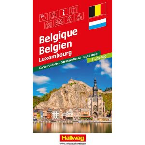 Hallwag Strassenkarte Belgien 1:250.000 Hallwag Strassenkarte Belgien 1:250.000