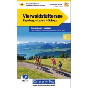 Kümmerly+Frey KuF Schweiz Wanderkarte 11 Vierwaldstättersee Kümmerly+Frey KuF Schweiz Wanderkarte 11 Vierwaldstättersee
