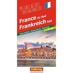 Hallwag Strassenkarte Frankreich Süd 1:600.000 Hallwag Strassenkarte Frankreich Süd 1:600.000