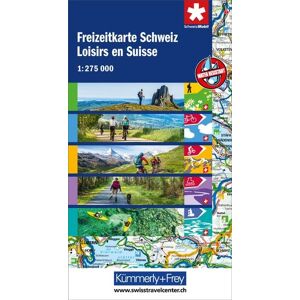 Kümmerly+Frey Wanderkarte Freizeitkarte Schweiz 1:275.000 Kümmerly+Frey Wanderkarte Freizeitkarte Schweiz 1:275.000