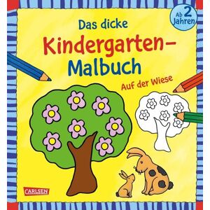 Carlsen Ausmalbilder für Kita-Kinder: Das dicke Kindergarten-Malbuch: Auf der Wiese Carlsen Ausmalbilder für Kita-Kinder: Das dicke Kindergarten-Malbuch: Auf der Wiese