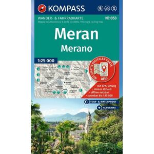 Kompass-Karten KOMPASS Wanderkarte 053 Meran / Merano 1:25.000 Kompass-Karten KOMPASS Wanderkarte 053 Meran / Merano 1:25.000