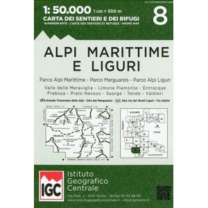 IGC Alpi Liguri 1:50 000 Wanderkarte 8 IGC Alpi Liguri 1:50 000 Wanderkarte 8