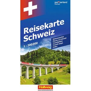 Hallwag Strassenkarte Reisekarte Schweiz 1:200.000 Hallwag Strassenkarte Reisekarte Schweiz 1:200.000