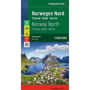 Kompass-Karten Freytag & berndt Straßenkarte Norwegen Nord, Tromsø - Bodø - Narvik 1:400.000 Kompass-Karten Freytag & berndt Straßenkarte Norwegen Nord, Tromsø - Bodø - Narvik 1:400.000