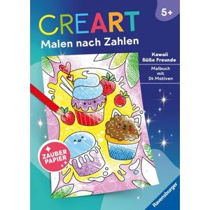 Ravensburger Verlag GmbH CreArt Malen nach Zahlen ab 5 - Zauberpapier: Kawaii Süße Freunde Ravensburger Verlag GmbH CreArt Malen nach Zahlen ab 5 - Zauberpapier: Kawaii Süße Freunde