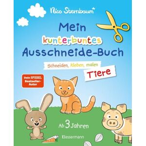 Bassermann Mein kunterbuntes Ausschneidebuch - Tiere. Schneiden, kleben, malen ab 3 Jahren. Mit Scherenführerschein Bassermann Mein kunterbuntes Ausschneidebuch - Tiere. Schneiden, kleben, malen ab 3 Jahren. Mit Scherenführerschein