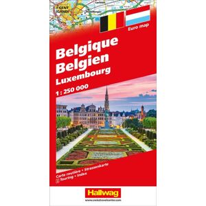 Hallwag Strassenkarte Belgien 1:250.000 Hallwag Strassenkarte Belgien 1:250.000
