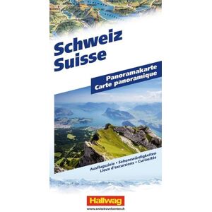 Hallwag Panoramakarte Panoramakarte Schweiz Hallwag Panoramakarte Panoramakarte Schweiz