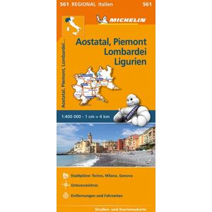 Michelin Aostatal, Piemont, Lombardei und Ligurien Michelin Aostatal, Piemont, Lombardei und Ligurien