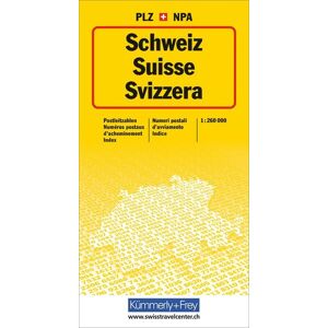 Kümmerly+Frey Schweiz, Postleitzahlenkarte Kümmerly+Frey Schweiz, Postleitzahlenkarte