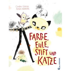 Jungbrunnen Farbe, Eule, Stift und Katze Jungbrunnen Farbe, Eule, Stift und Katze