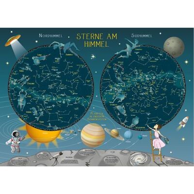 HUBER Sterne am Himmel Sternenkarte für Grundschüler HUBER Sterne am Himmel Sternenkarte für Grundschüler