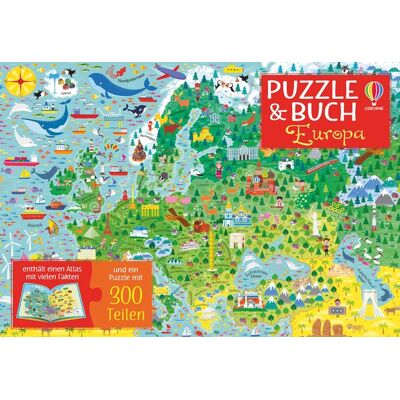 Usborne Publishing Puzzle & Buch: Europa Usborne Publishing Puzzle & Buch: Europa
