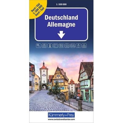 Kümmerly+Frey Strassenkarte Kümmerly+Frey Strassenkarte Deutschland Nord+Süd 1:500.000 Kümmerly+Frey Strassenkarte Kümmerly+Frey Strassenkarte Deutschland Nord+Süd 1:500.000