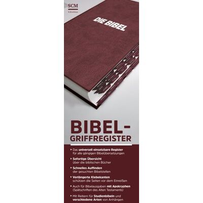 SCM R.Brockhaus Bibel-Griffregister rot SCM R.Brockhaus Bibel-Griffregister rot