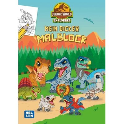 Nelson Jurassic World Explorers: Mein dicker Malblock Nelson Jurassic World Explorers: Mein dicker Malblock