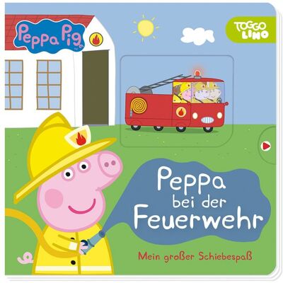 Panini Peppa Pig: Peppa bei der Feuerwehr: Mein großer Schiebespaß Panini Peppa Pig: Peppa bei der Feuerwehr: Mein großer Schiebespaß