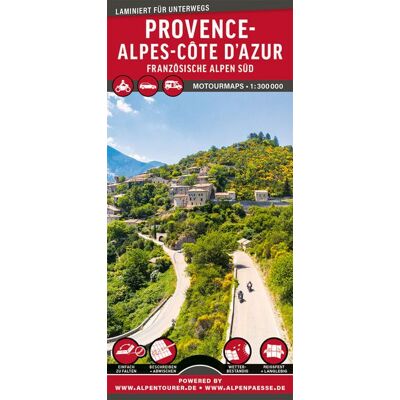 MoTourMedia MoTourMaps Provence-Alpes-Côte d'Azur (Französische Alpen Süd) Auto- und Motorradkarte 1:300.000 MoTourMedia MoTourMaps Provence-Alpes-Côte d'Azur (Französische Alpen Süd) Auto- und Motorradkarte 1:300.000