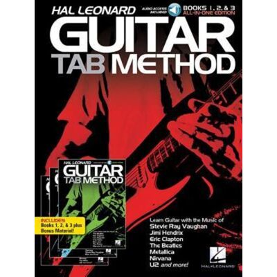 Hal Leonard Corporation Hal Leonard - Guitar Tab Method Books 1 2 and 3 All-In-One Beginner Guitar Lesson Book with Tabs and Online Audio Hal Leonard Corporation Hal Leonard - Guitar Tab Method Books 1 2 and 3 All-In-One Beginner Guitar Lesson Book with Tabs and Online Audio